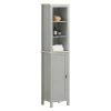 Meuble De Salle De Bains Faible Profondeur|Sobuy Meuble Colonne de Salle de Bain, Armoire Haute, BZR68-HG,