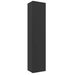 Colonne De Salle De Bains|Planète Bain Meuble colonne de salle de bain H 140 cm coloris noir mat à suspendre - KARAIB