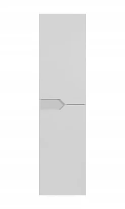 Furnidea Meuble colonne de salle de bain suspendu MODERN blanc 35 x 136 cm