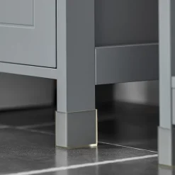 Sobuy Meuble Colonne de Salle de Bain, 4 étagères et 2 tiroirs, FRG126-SG,