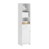 Colonne De Salle De Bains|Meuble De Salle De Bains Faible Profondeur|Sobuy Meuble Colonne de Salle de Bain Armoire Haute Meuble Rangement, BZR17-W,