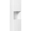 Furnidea Meuble colonne de salle de bain à suspendre NOVA BLANC 30 X 140 cm