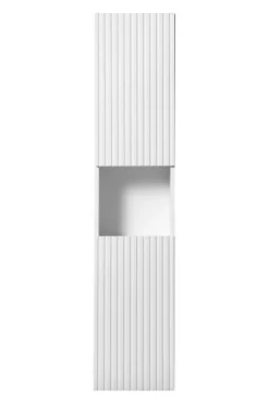 Furnidea Meuble colonne de salle de bain à suspendre NOVA BLANC 30 X 140 cm