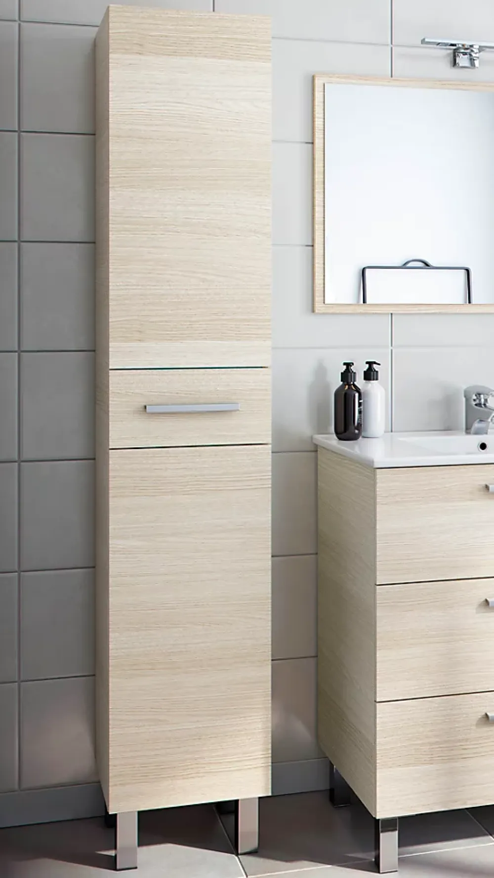 Ondee Meuble colonne de salle de bains l.35 cm effet bois Ondise