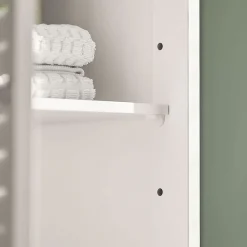 Sobuy Meuble Colonne de Salle de Bain Armoire haute, FRG236-W,