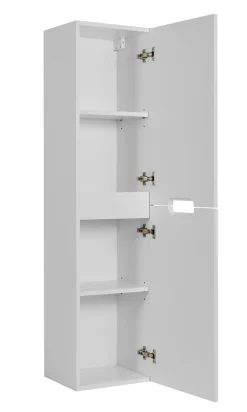Colonne De Salle De Bains|Furnidea Meuble colonne de salle de bain suspendu VENA blanc 36 x 136 cm