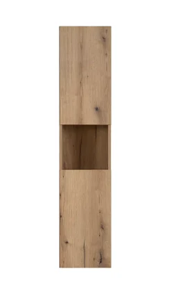 Furnidea Meuble colonne de salle de bain à suspendre NOVA OAK 30 X 140 cm