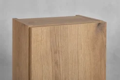 Furnidea Meuble colonne de salle de bain à suspendre NOVA OAK 30 X 140 cm