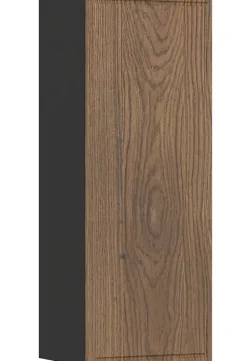 Colonne De Salle De Bains|Furnidea Meuble colonne de salle de bain suspendu TALIA CASELLA noir et chêne 30 x 80 cm