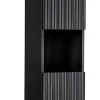 Colonne De Salle De Bains|Furnidea Meuble colonne de salle de bain à suspendre NOVA NOIR 30 X 140 cm