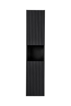Colonne De Salle De Bains|Furnidea Meuble colonne de salle de bain à suspendre NOVA NOIR 30 X 140 cm