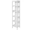 Sobuy Meuble Colonne de Salle de Bain Armoire Haute étagère avec 6 étagères, BZR14-W,