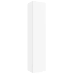 Planète Bain Meuble colonne de salle de bain H 140 cm coloris blanc mat à suspendre - KARAIB