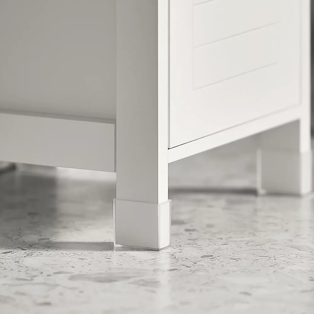 Meuble De Salle De Bains Faible Profondeur|Sobuy Meuble Colonne Meuble Bas de Salle de Bain 1 étage et 2 tiroirs FRG127-W,