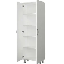 Armoire De Salle De Bains|Pier Import Meuble colonne salle de bains blanc 2 portes H 173, 6 cm JENA