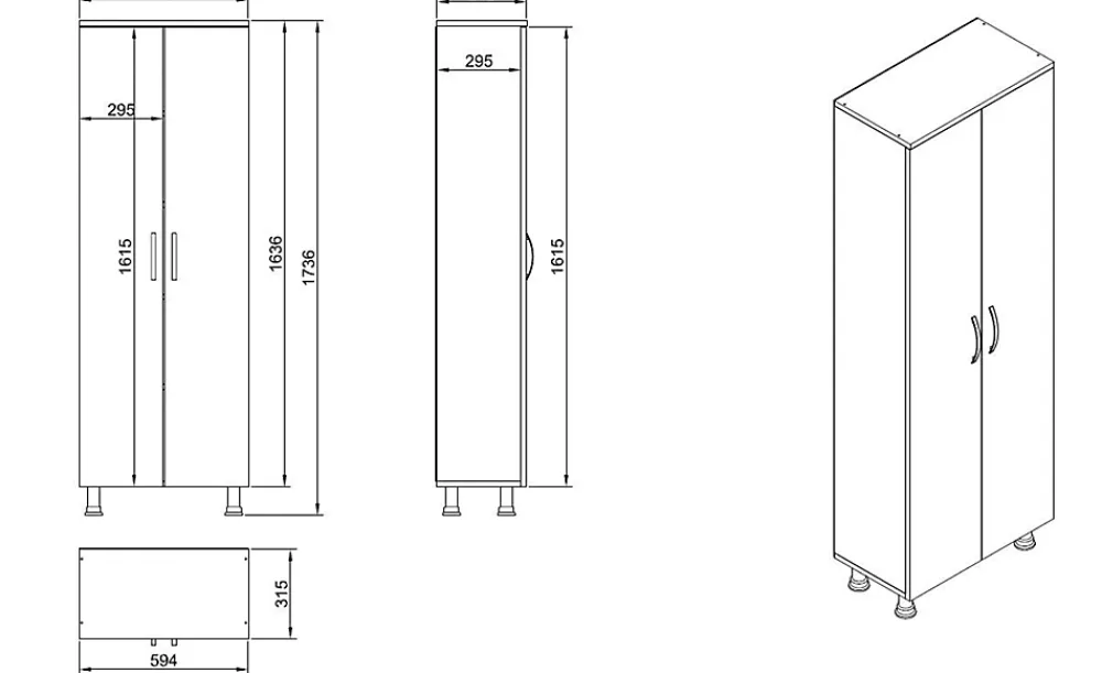 Armoire De Salle De Bains|Pier Import Meuble colonne salle de bains blanc 2 portes H 173, 6 cm JENA