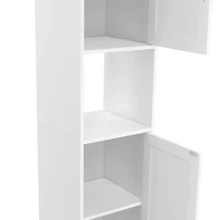 IDMarket Meuble colonne salle de bain WALDO 2 portes blanc