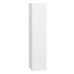 IDMarket Meuble colonne salle de bain suspendu blanc LILA