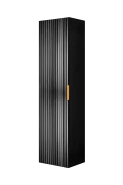 Colonne De Salle De Bains|Furnidea Meuble colonne suspendu de salle de bain ADEL NOIR 35 x 140 cm