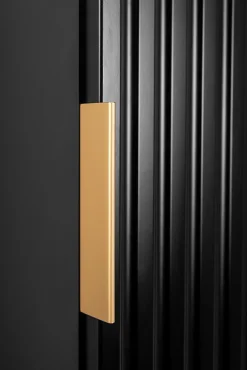 Colonne De Salle De Bains|Furnidea Meuble colonne suspendu de salle de bain FLOW noir 35 x 136 cm