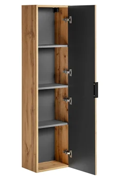 Colonne De Salle De Bains|Furnidea Meuble colonne suspendu de salle de bain ADEL CHÊNE 35 x 140 cm
