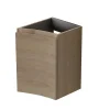 Meuble Sous-Vasque| Meuble complément sous vasque effet bois l.34 cm version droite, Vague