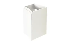 Meuble complément sous vasque blanc Vague 34 cm version gauche