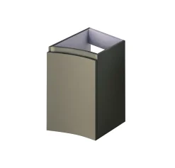 Meuble Sous-Vasque| Meuble complément sous vasque kaki mat Vague 34 cm version droite