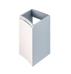 Meuble Sous-Vasque| Meuble complément sous vasque blanc mat Vague 34 cm version gauche