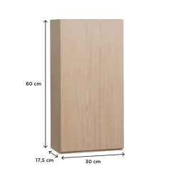 Mob-In Meuble de rangement - Meuble haut 1 porte - Faible profondeur