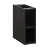 Plan Double Vasque|Meublorama Meuble de rangement additionnel sous vasque KINOKO 2 portes Gris anthracite L20 x P57 x H46 cm Meuble suspendu