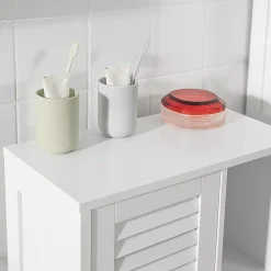 Colonne De Salle De Bains|Meuble De Salle De Bains Faible Profondeur|Sobuy Meuble de Rangement Armoire Cuisine Salle de Bain, BZR39-W,