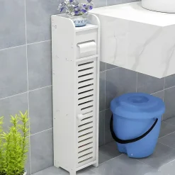 Facility'S Meuble de rangement avec dérouleur de papier toilette