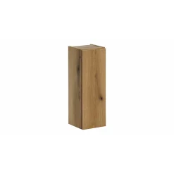 Armoire De Salle De Bains|Meublorama Meuble de rangement de salle de bain VANO 1 porte Coloris chene L20 x P57 x H18 cm Meuble suspendu