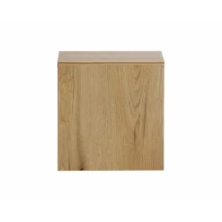 Armoire De Salle De Bains|Meublorama Meuble de rangement de salle de bain VANO 1 porte Coloris chene L20 x P57 x H18 cm Meuble suspendu