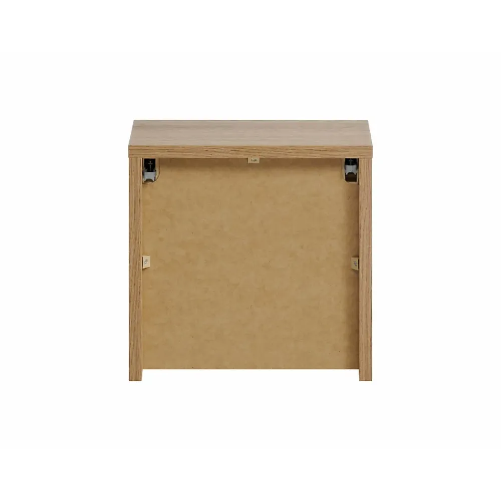 Armoire De Salle De Bains|Meublorama Meuble de rangement de salle de bain VANO 1 porte Coloris chene L20 x P57 x H18 cm Meuble suspendu