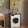 Armoire De Salle De Bains|IDMarket Meuble de rangement dessus machine à laver avec placard DETROIT design industriel