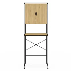Armoire De Salle De Bains|IDMarket Meuble de rangement dessus machine à laver avec placard DETROIT design industriel
