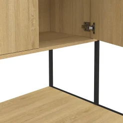 Armoire De Salle De Bains|IDMarket Meuble de rangement dessus machine à laver avec placard DETROIT design industriel