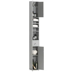 Sobuy Meuble de Rangement Meuble Colonne Armoire de Toilette, BZR34-HG,