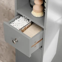 Sobuy Meuble de Rangement Meuble Colonne Armoire de Toilette, BZR34-HG,