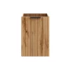 Armoire De Salle De Bains|Meublorama Meuble de rangement NOXERA 40 cm Avec panier à linge Coloris chene wotan Meuble suspendu