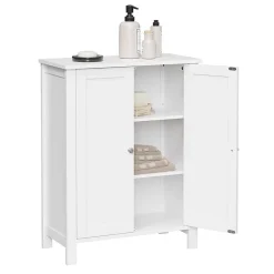 Calicosy Meuble de rangement salle de bain avec 2 portes - L60 cm
