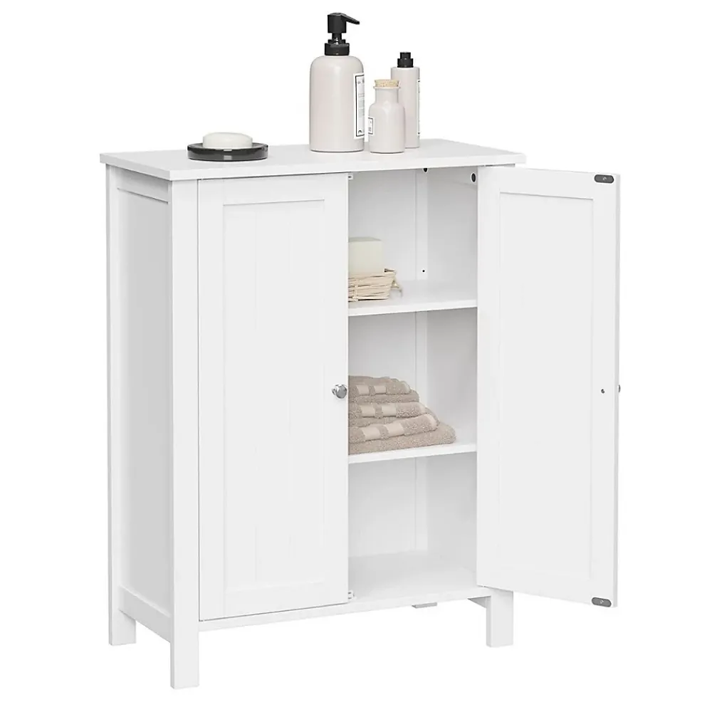 Calicosy Meuble de rangement salle de bain avec 2 portes - L60 cm