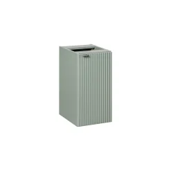 Meublorama Meuble de rangement salle de bain ELVINA 1 porte H57 cm Vert sauge pastel Suspendu