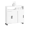 Sobuy Meuble de Rangement Salle de Bain Armoire WC pour Papier Toilette, BZR02-W,