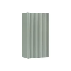 Meublorama Meuble de rangement salle de bain ELVINA 1 porte H57 cm Vert sauge pastel Meuble suspendu