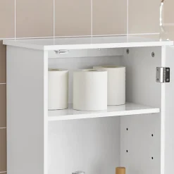 Armoire De Salle De Bains|Meuble De Salle De Bains Faible Profondeur|Sobuy Meuble de Rangementde Salle de Bain Armoire Suspendue, BZR19-W,