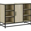 Vidaxl Meuble de salle de bain avec lavabo Chêne Sonoma 80 x 33 x 60 cm Bois d'ingénierie