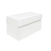 Swiss Aqua Technologies Meuble de salle de bain avec lavabo SAT Evolution 78x30x44,8 cm blanc mat (SATEVO80WMU2)